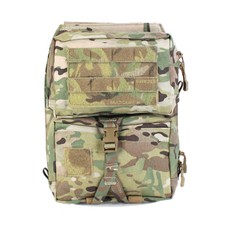 PEW Tactical MOLLE Assault Back Panel Pouch TYPE 1 Mayflower Plate Carrier Camo