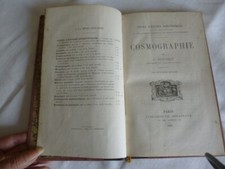 Livre ancien COSMOGRAPHIE - Dufailly -Delagrave 1893 et carte des constellations