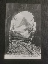 CPA Gornergratbahn - Tunnelausblick auf das Matterhorn
