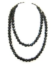 18" 12mm faceted Onyx bead
