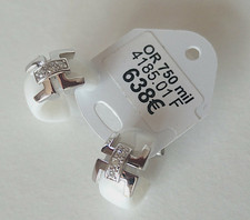 Boucle d'oreille céramique or