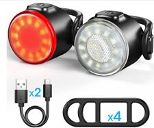 Lumière vélo│Phares│Lampe vélo│Avant et Arrière │Polyvalent│Rechargeable USB