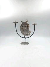 Bougeoir Hibou Fer Soudé