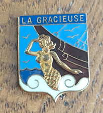 Insigne Militaire Marine Aviso Dragueur La Gracieuse Sans Nom   /A184