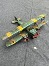 tippco tin toy airplane