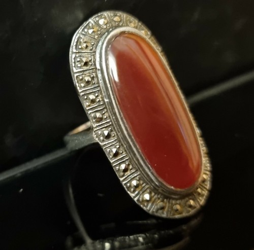 Bague art déco artisan - -,