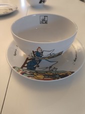 Ancienne assiette + Bol TINTIN