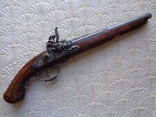LONG PISTOLET À SILEX - PARIS - STYLE XVIIIè - 44 cm - TRÈS BELLE REPRODUCTION