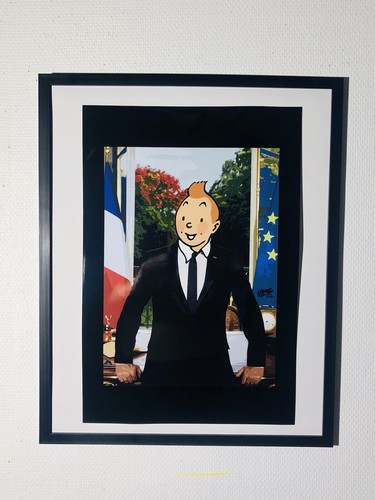 Tableau tintin humour - tableau,