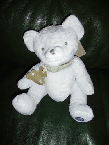 Doudou peluche ours blanc - doudou,