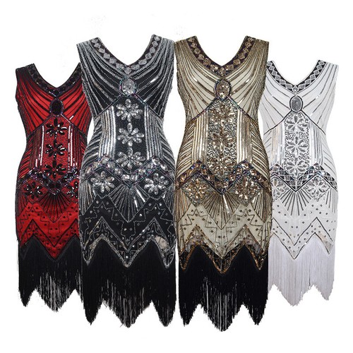 1920s flapper neck great - flapper, v-neck