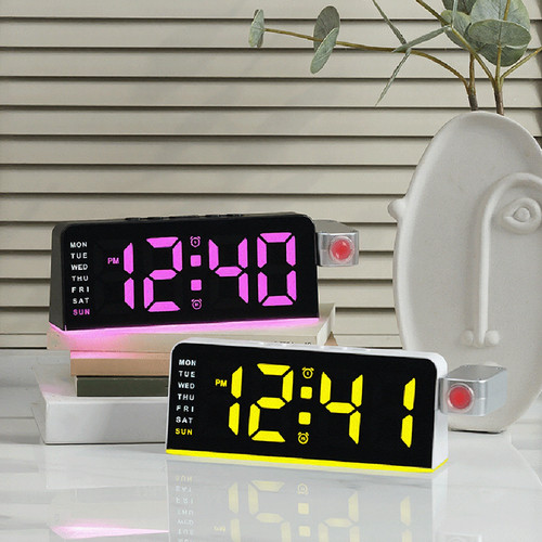 Horloge led projection - led,