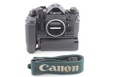 [Presque comme neuf] Batterie d'entraînement moteur Canon A-1 SLR noir du JAPON
