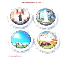 Série de 4 Capsules de champagne - BRUNO ARMAND N°7 au 7.c