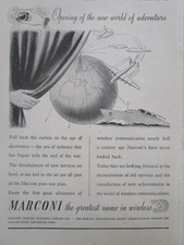 9/1945 PUB MARCONI WIRELESS