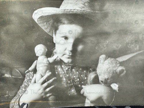 Vintage photo boy with - vintage,