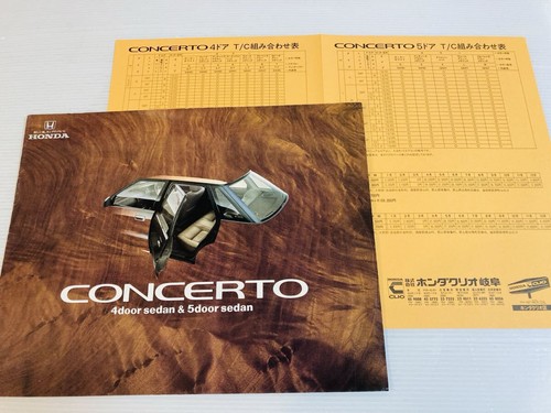 Catalog honda concerto august - catalog,