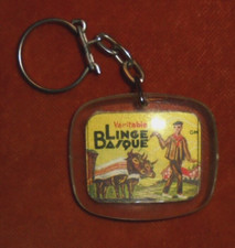 Porte-clés très Jolie Image LINGE BASQUE Art & Tradition Créations MOUTET ORTHEZ