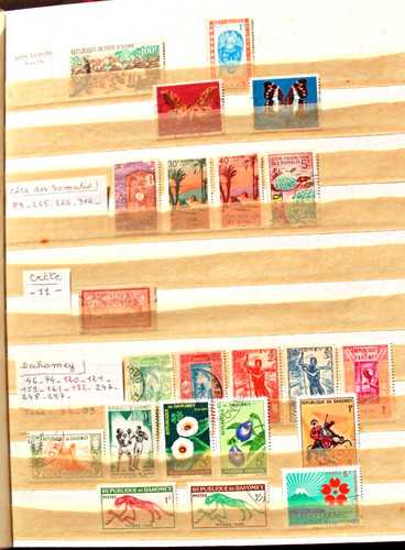Lot timbres cote d - ,