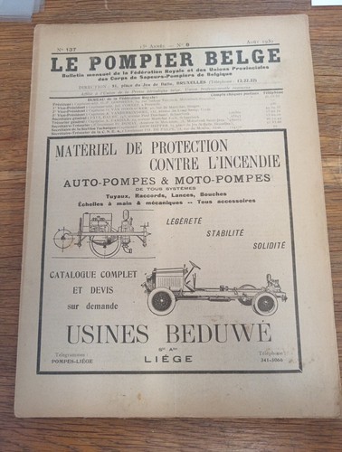 Pompier belge bulletin - pompier,