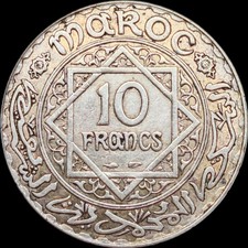 MAROC 10 FRANCS 1352