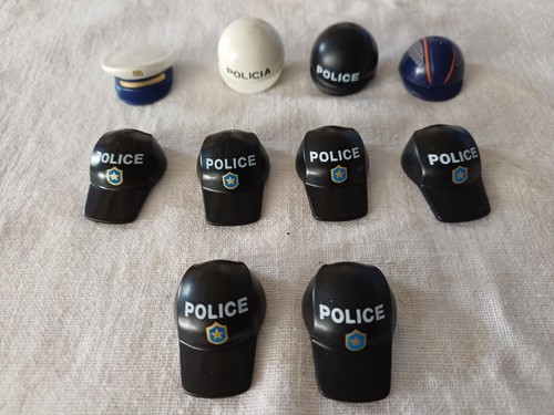 Lot casquettes police - 10,