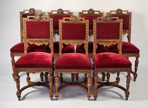 Suite sept chaises style - de,