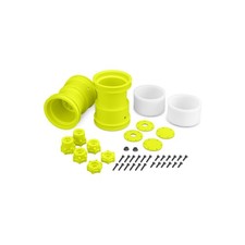 JConcepts Hommage - 2.6 x 3.6 " Monster Truck Roue W/Adaptors (Jaune) - 2pc