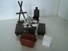 PLAYMOBIL lot vintage médiéval table banc râtelier vaisselle 3262 3405 3450 #4