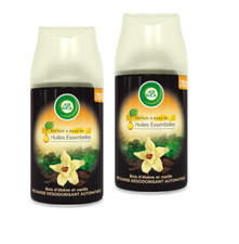 AIRWICK Lot de 2 Recharges diffuseur Bois d'ébène & Vanille, C1
