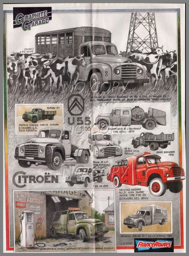 Poster camion rétro - rétro, citroen