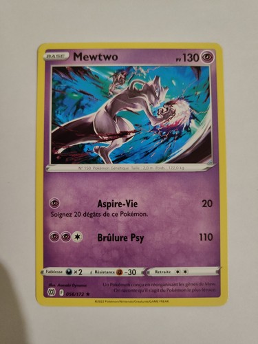 Carte pokemon mewtwo - carte,