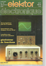 ELEKTOR N°78 THERMOREGULATEUR PR FER SOUDER / GENERATEUR DE FONCTIONS