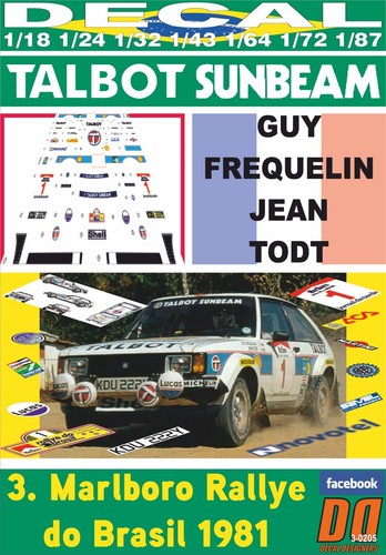 Decal talbot sunbeam lotus - talbot,