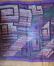 Foulard 100% Soie Vintage Jacques  FATH