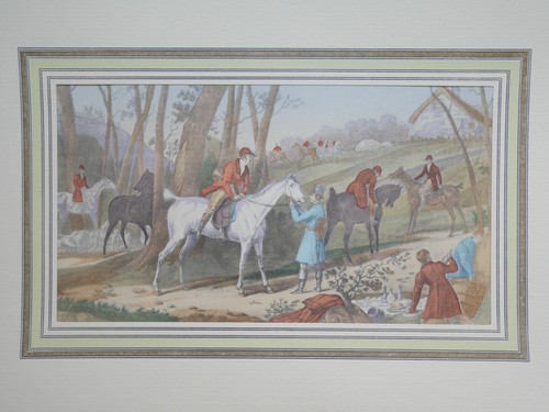 Lithographie coloriée - , au