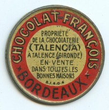 Timbre Monnaie Bordeaux Chocolat François 10 Centimes Rouge