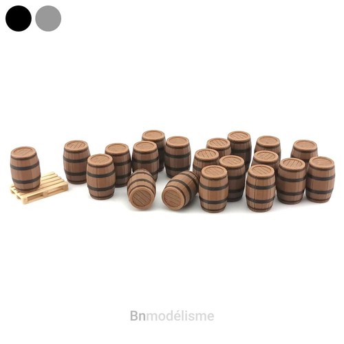 Lot tonneaux 72 décor - 1/72,