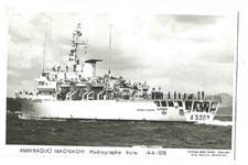  BATEAU MARINE DE GUERRE MARINA MILITARE ITALIE  HYDROGRAPHE AMMIRAGLIO MAGNAGHI