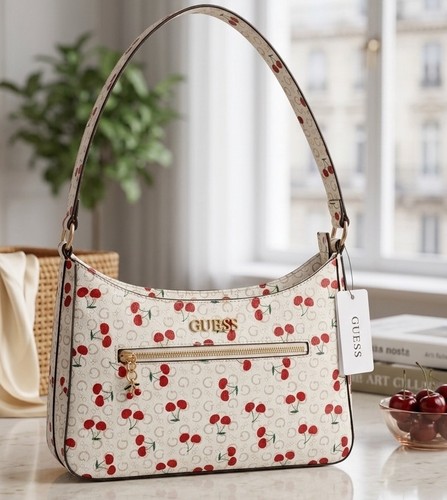 Guess white cherry logo - guess,