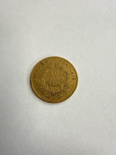 Pièce francs 1857 or - 10,