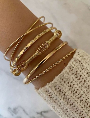 Bracelet femme jonc fin - 5x,