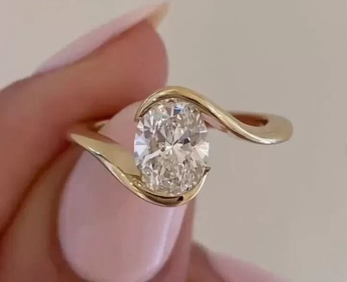 Bague solitaire - , de