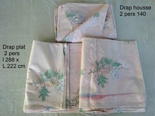 PARURE DE LIT DRAP PLAT + DRAP
