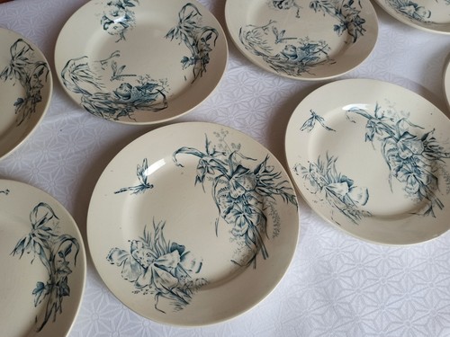 Assiettes plates faïence - assiettes,