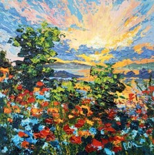 Original oil painting palette - painting,