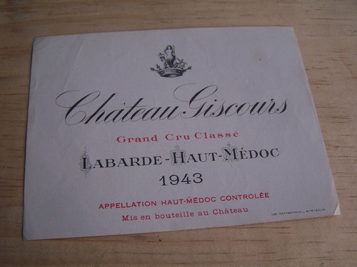 étiquette vin chateau