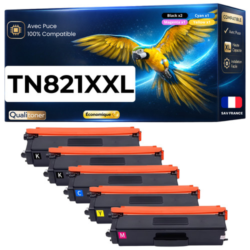 Pack tn821xxl noirs cyan - 5,
