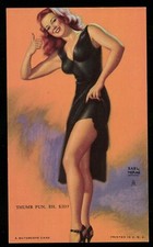 AK Pin-Up Dans Une Robe Acte