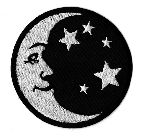 écusson patche lune noire - Écusson,